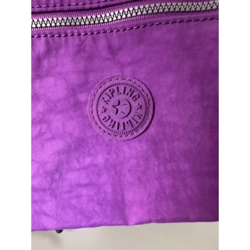 Kipling PURPLE GARDEN AC7427 Keiko Crossbody Bag NEW Travel Lightweight 90's Y2K - Picture 8 of 14